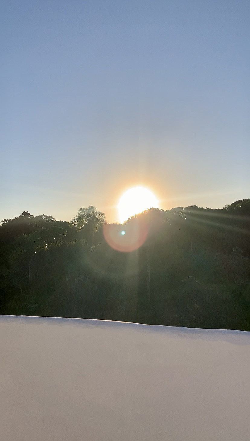 Nascer do sol visto da Casa ILHAMAR